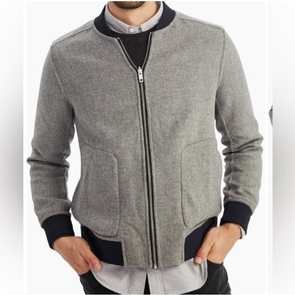 Naadam Wool Cashmere Reversible
Bomber Jacket Size XL - Picture 7 of 14